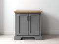 Sideboards Holzwerkstoff 90x40x90 cm - Grau-Braun - Landhaus Design