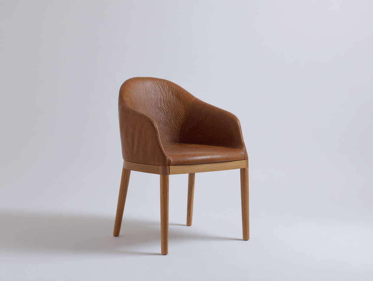 Esszimmerstühle Kunstleder 58x55x78 cm - Braun - Modernes Design