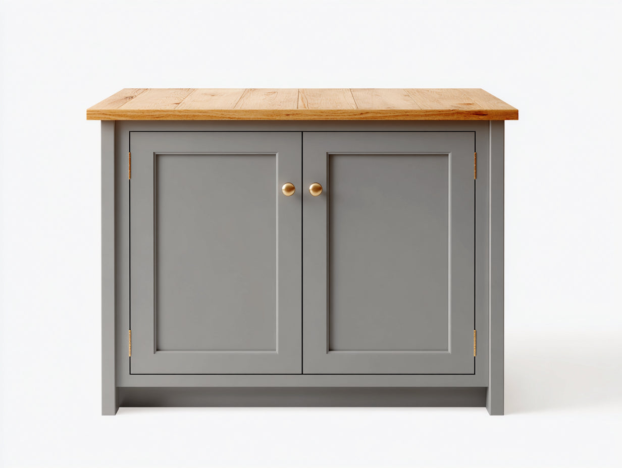 Sideboards Holzwerkstoff 105x40x88 cm - Grau-Holzfarben - Modernes Design für Wohnzimmer