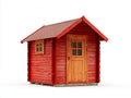 Gartenhäuser Holz 180x160x230 cm - Rot-Naturholz - klassisches Gartendesign